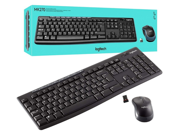 Ensemble clavier et souris sans fil Logitech MK270