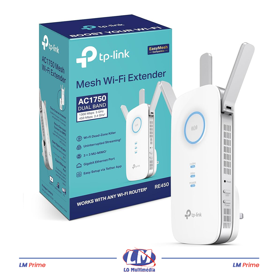 Répéteur Wi-Fi Mesh AC1750 de la marque TP-Link