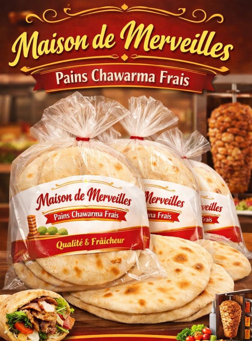 Pain à shawarma